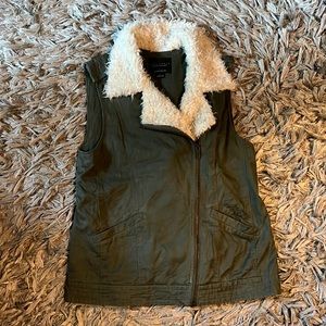 Sanctuary Faux Fur Collar Vest